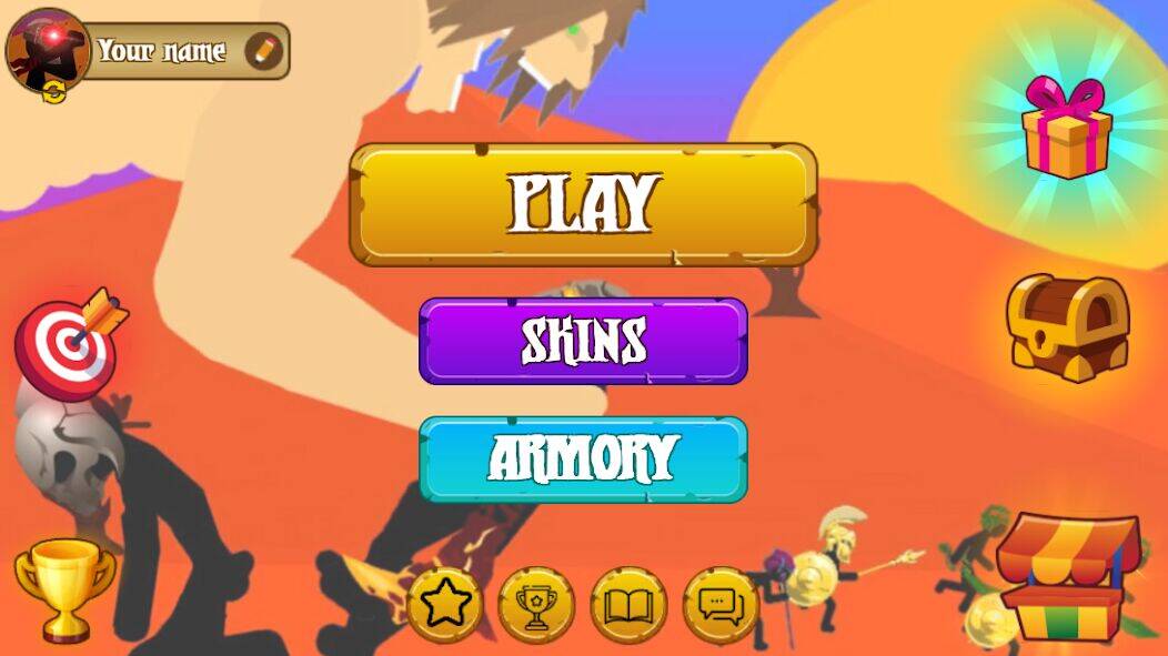 Скачать взломанную Stickman War : Infinity battle [Много монет] MOD apk на Андроид