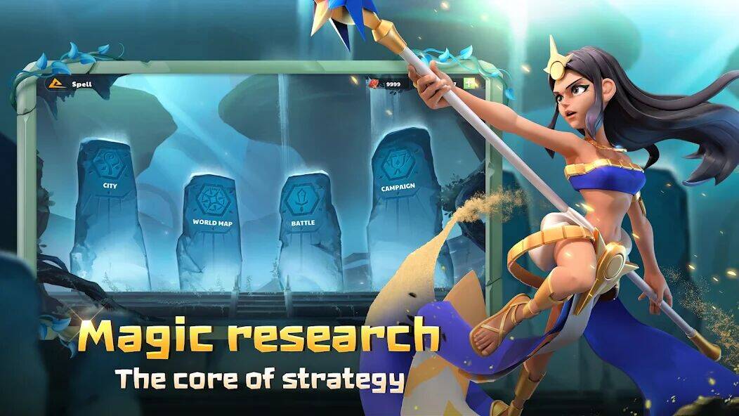 Скачать взломанную War of Myths: The Magic Era [Много денег] MOD apk на Андроид