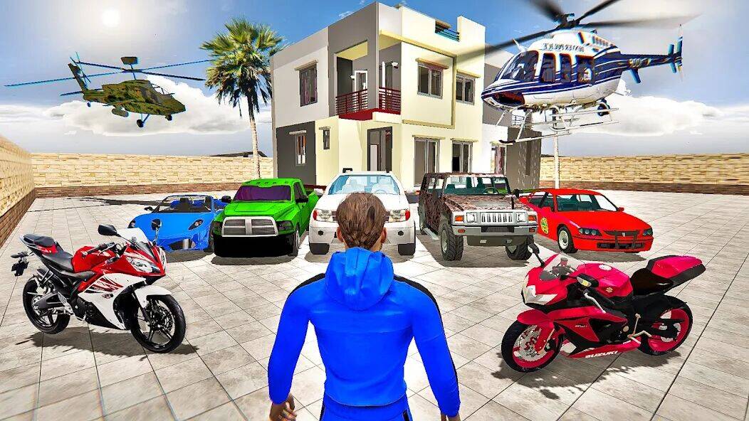 Скачать взломанную Indian Bike 3D: Ktm Bike Game [Бесплатные покупки] MOD apk на Андроид