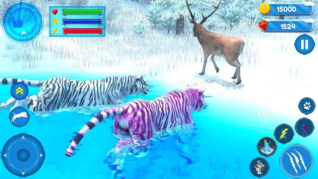 Скачать взломанную Симулятор Семьи Белого Тигра [Много денег] MOD apk на Андроид