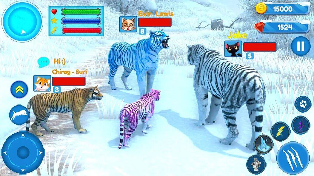 Скачать взломанную Симулятор Семьи Белого Тигра [Много денег] MOD apk на Андроид
