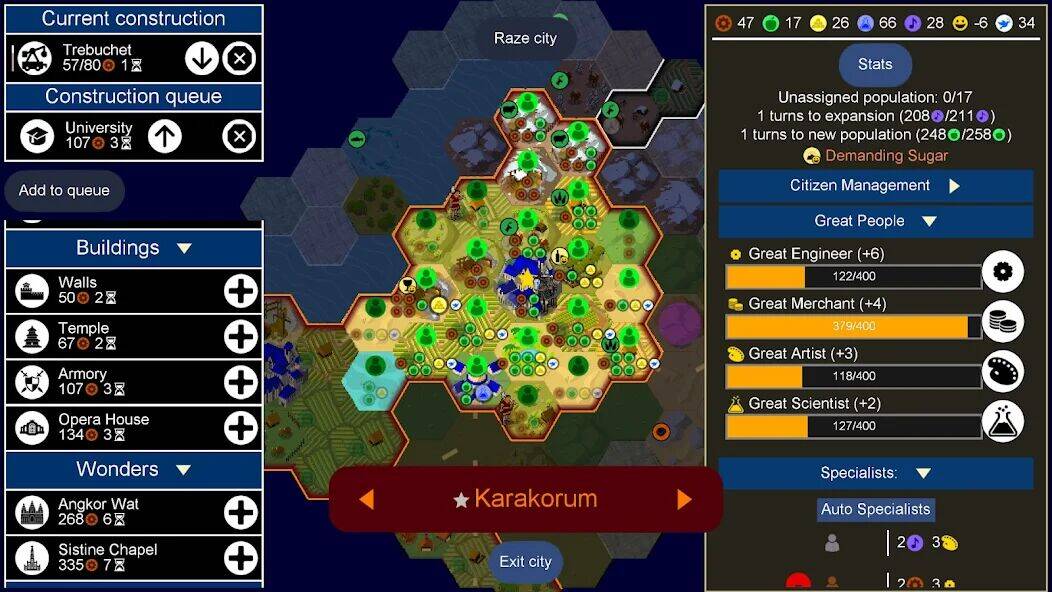 Скачать взломанную Unciv [Много монет] MOD apk на Андроид