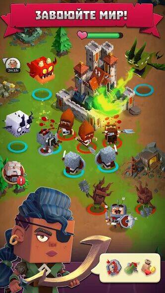 Скачать взломанную Kingdoms of HF - империя игры [Много денег] MOD apk на Андроид