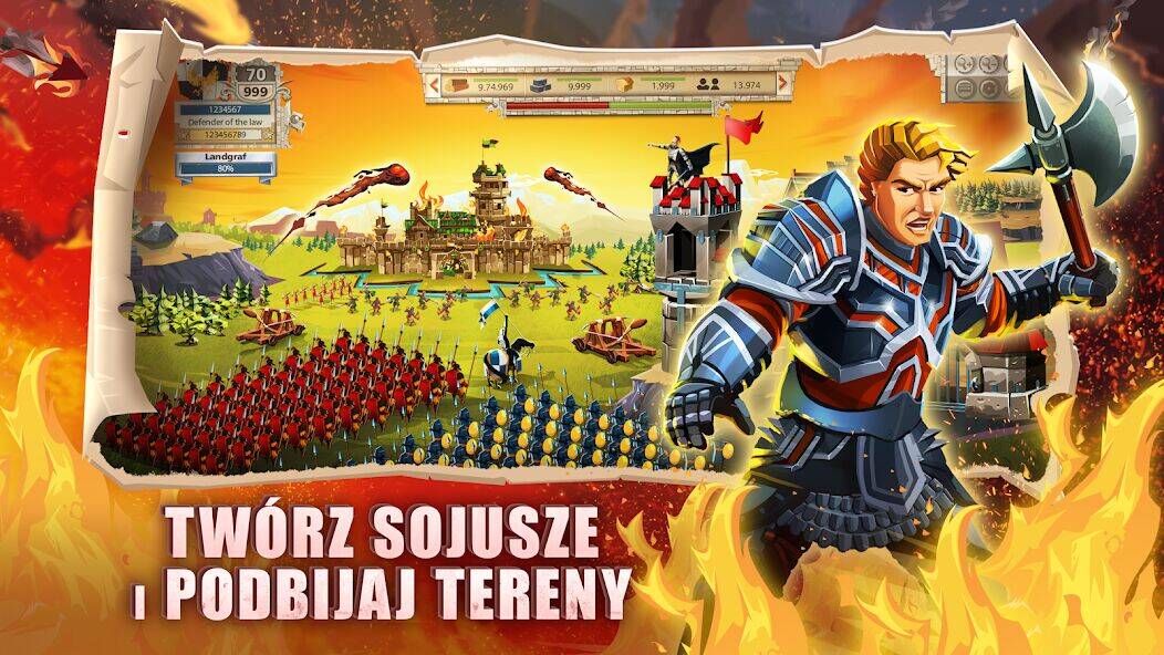 Скачать взломанную Empire: Four Kingdoms (PL) [Бесплатные покупки] MOD apk на Андроид