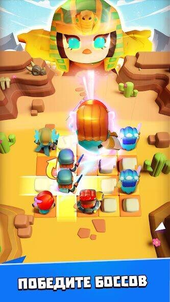 Скачать взломанную Merge War - Army Draft Battler [Много монет] MOD apk на Андроид