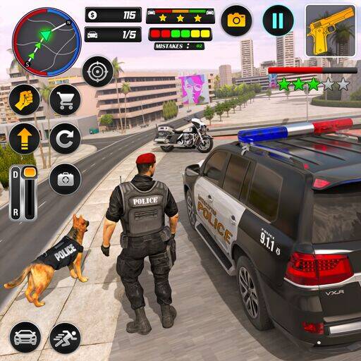 Скачать взломанную Полицейская машина США игры [Много денег] MOD apk на Андроид