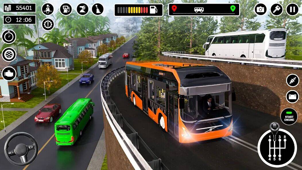 Скачать взломанную Bus Simulator 3D: Bus Games [Много монет] MOD apk на Андроид