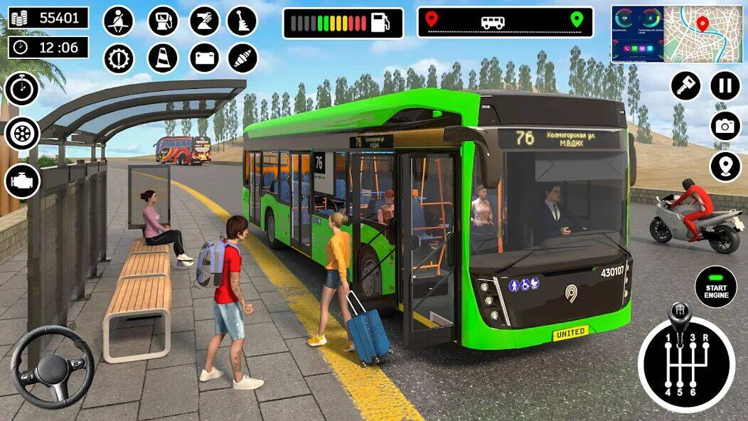 Скачать взломанную Bus Simulator 3D: Bus Games [Много монет] MOD apk на Андроид