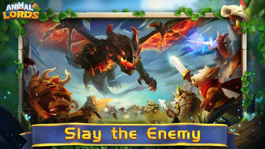 Скачать взломанную Animal Lords : Merge & Rumble [Много монет] MOD apk на Андроид