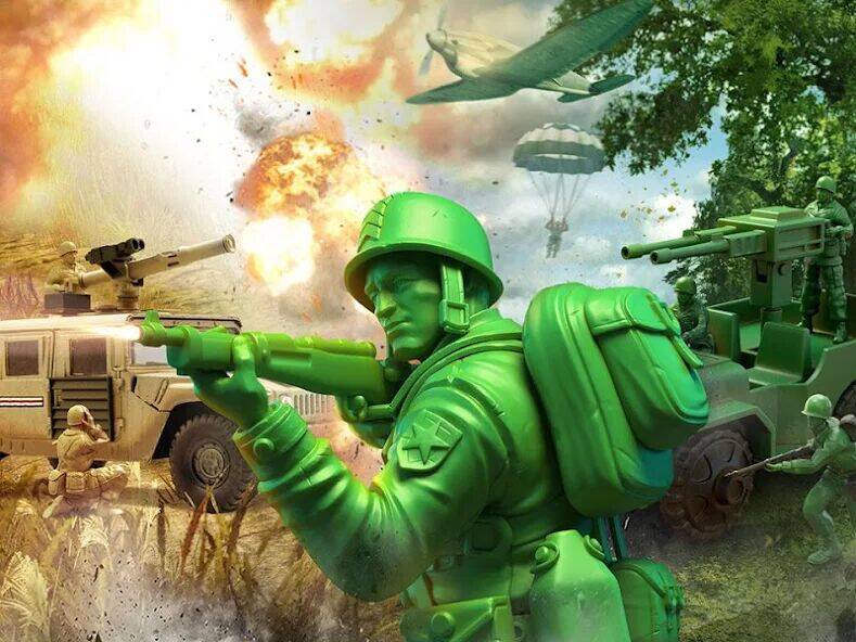 Скачать взломанную Army Men Strike Beta [Много монет] MOD apk на Андроид