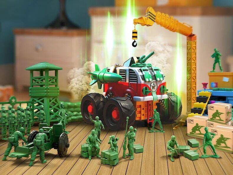 Скачать взломанную Army Men Strike Beta [Много монет] MOD apk на Андроид