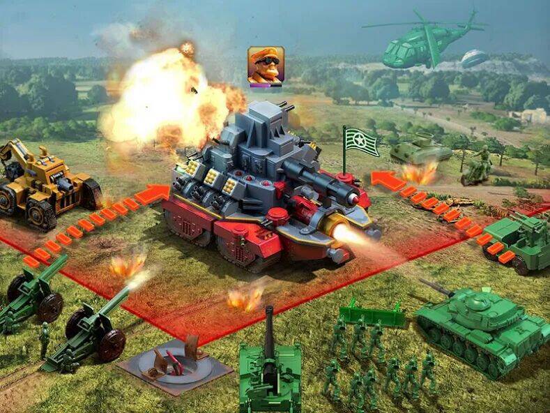 Скачать взломанную Army Men Strike Beta [Много монет] MOD apk на Андроид