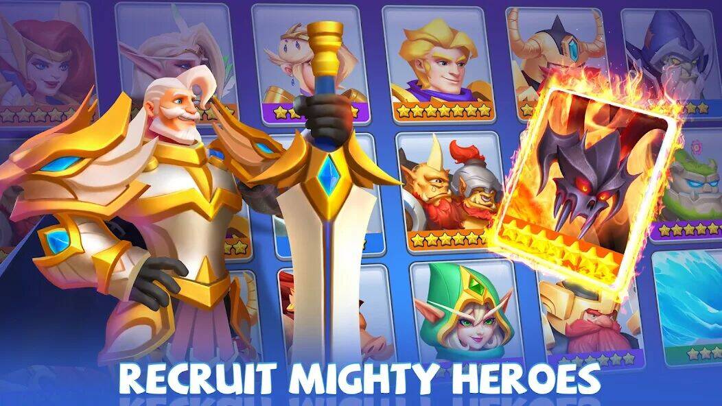 Скачать взломанную Kingdom Clash: Beast Masters [Много денег] MOD apk на Андроид