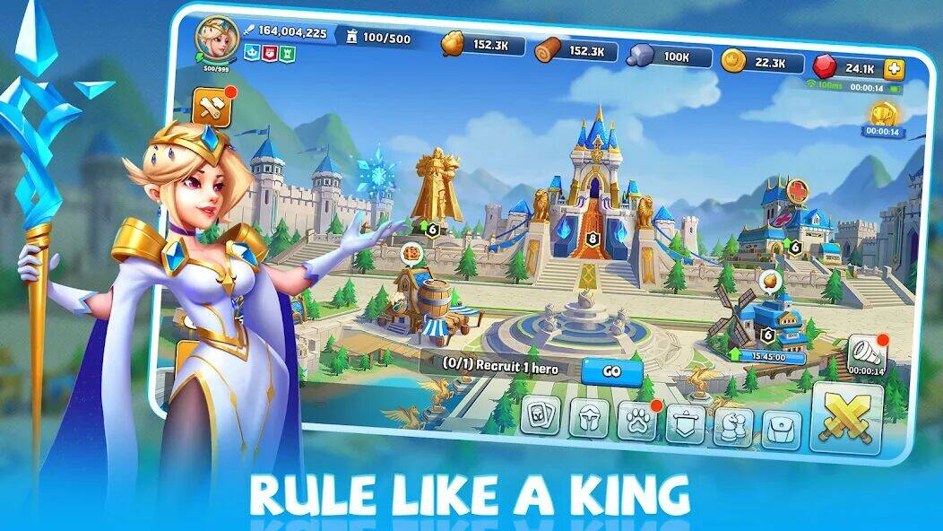 Скачать взломанную Kingdom Clash: Beast Masters [Много денег] MOD apk на Андроид