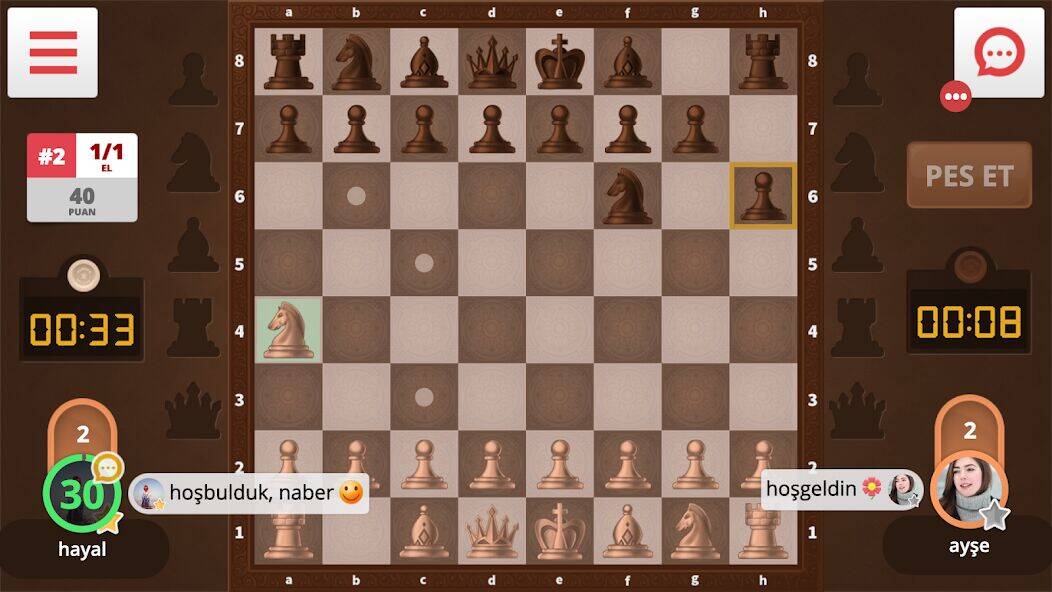 Скачать взломанную Satranç Online [Бесплатные покупки] MOD apk на Андроид