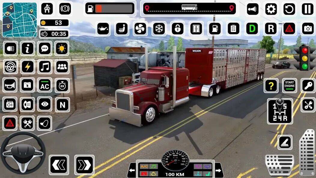 Скачать взломанную American Cargo Truck Driving [Много денег] MOD apk на Андроид
