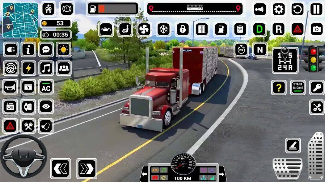 Скачать взломанную American Cargo Truck Driving [Много денег] MOD apk на Андроид