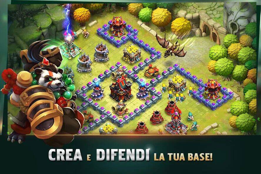 Скачать взломанную Clash of Lords 2: Italiano [Бесплатные покупки] MOD apk на Андроид