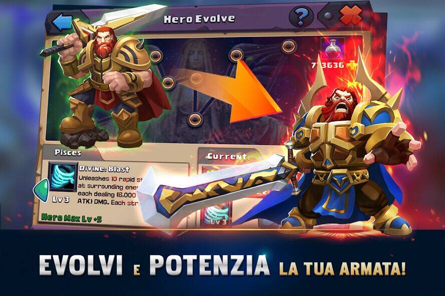 Скачать взломанную Clash of Lords 2: Italiano [Бесплатные покупки] MOD apk на Андроид