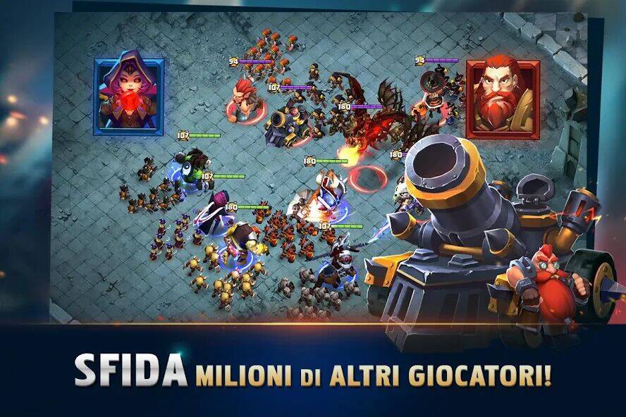 Скачать взломанную Clash of Lords 2: Italiano [Бесплатные покупки] MOD apk на Андроид