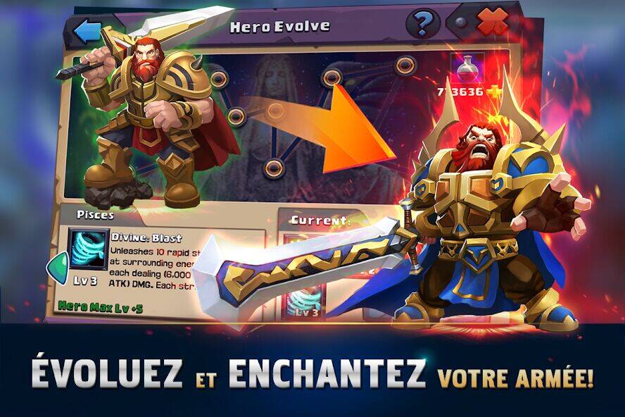 Скачать взломанную Clash of Lords 2: Clash Divin [Мод меню] MOD apk на Андроид