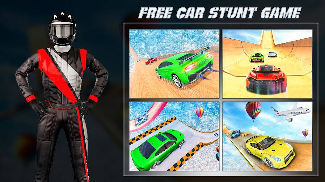 Скачать взломанную Ramp Car Game - Car Stunt [Много денег] MOD apk на Андроид