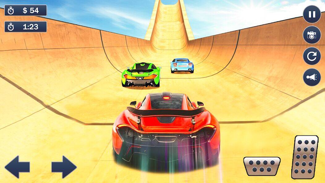 Скачать взломанную Ramp Car Game - Car Stunt [Много денег] MOD apk на Андроид