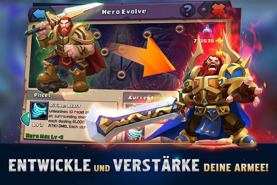 Скачать взломанную Clash of Lords 2: Ehrenkampf [Бесплатные покупки] MOD apk на Андроид