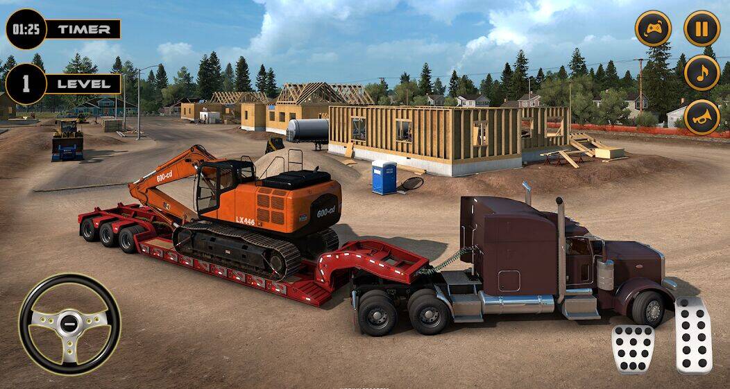 Скачать взломанную JCB Тяжелая строительная игра [Бесплатные покупки] MOD apk на Андроид