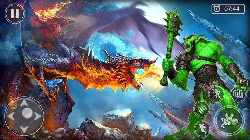 Скачать взломанную Игра Monster King Kong Rampage [Много монет] MOD apk на Андроид