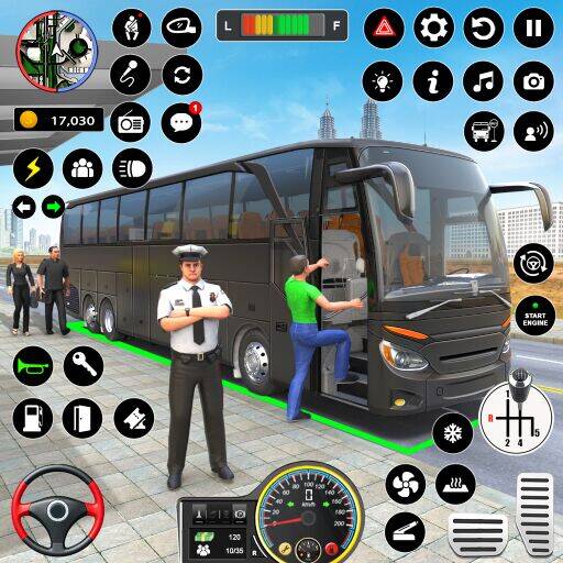Скачать взломанную Симулятор городского автобуса [Много монет] MOD apk на Андроид