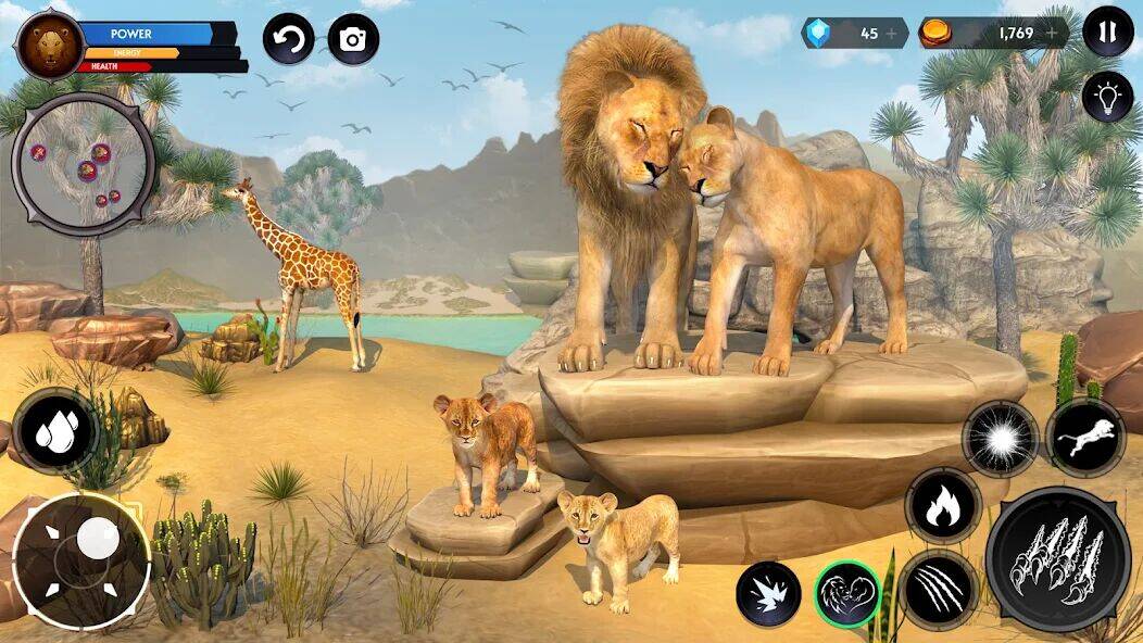 Скачать взломанную Симулятор Льва Игры Льва [Бесплатные покупки] MOD apk на Андроид