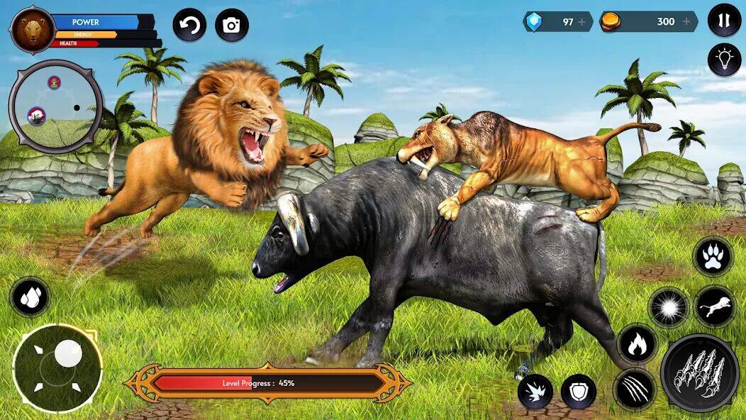 Скачать взломанную Симулятор Льва Игры Льва [Бесплатные покупки] MOD apk на Андроид