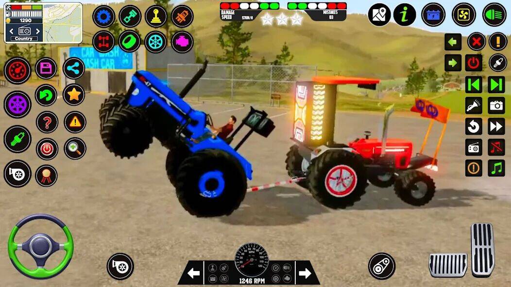Скачать взломанную Тракторные фермерские игры 3D [Бесплатные покупки] MOD apk на Андроид