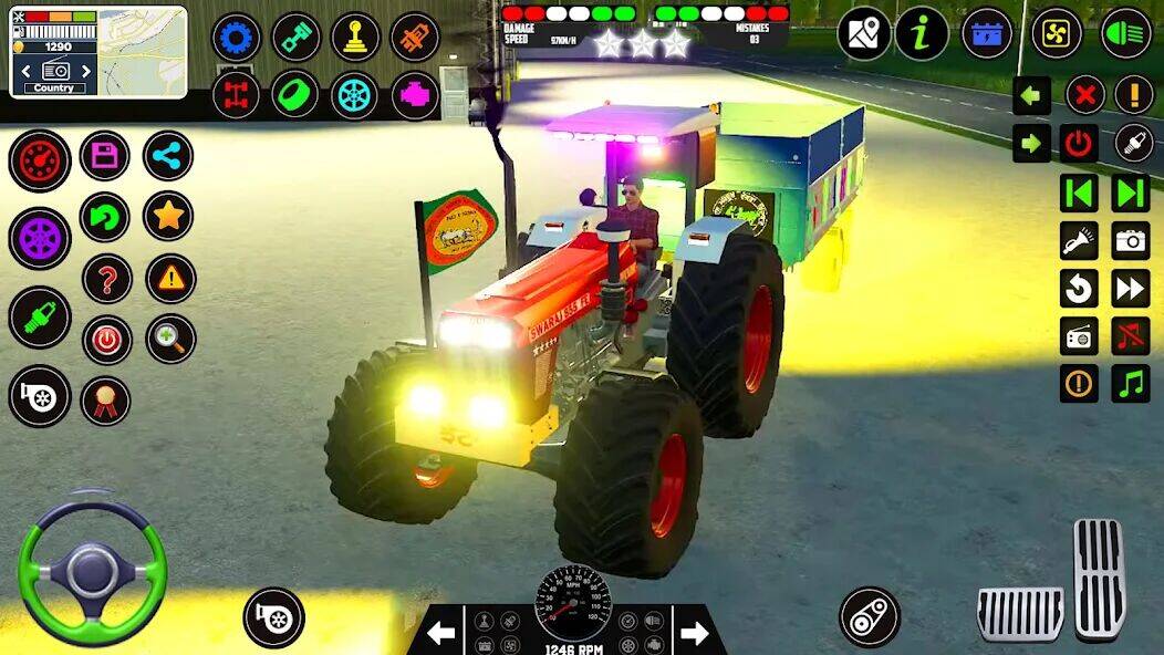 Скачать взломанную Тракторные фермерские игры 3D [Бесплатные покупки] MOD apk на Андроид