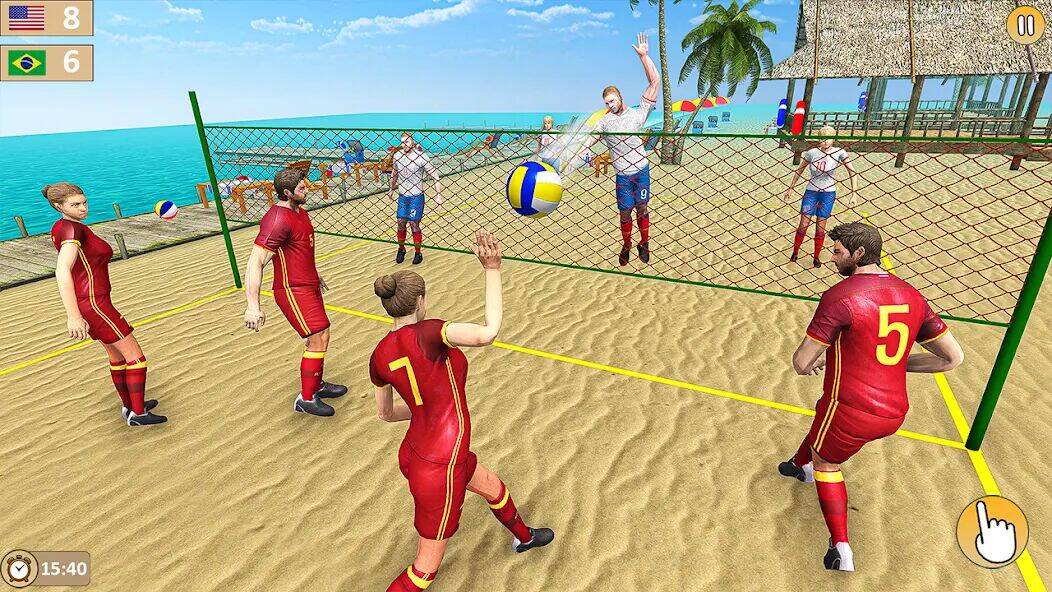 Скачать взломанную Volleyball 3D Champions Games [Мод меню] MOD apk на Андроид