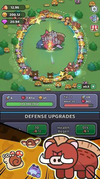 Скачать взломанную Wild Survival - Idle Defense [Много монет] MOD apk на Андроид