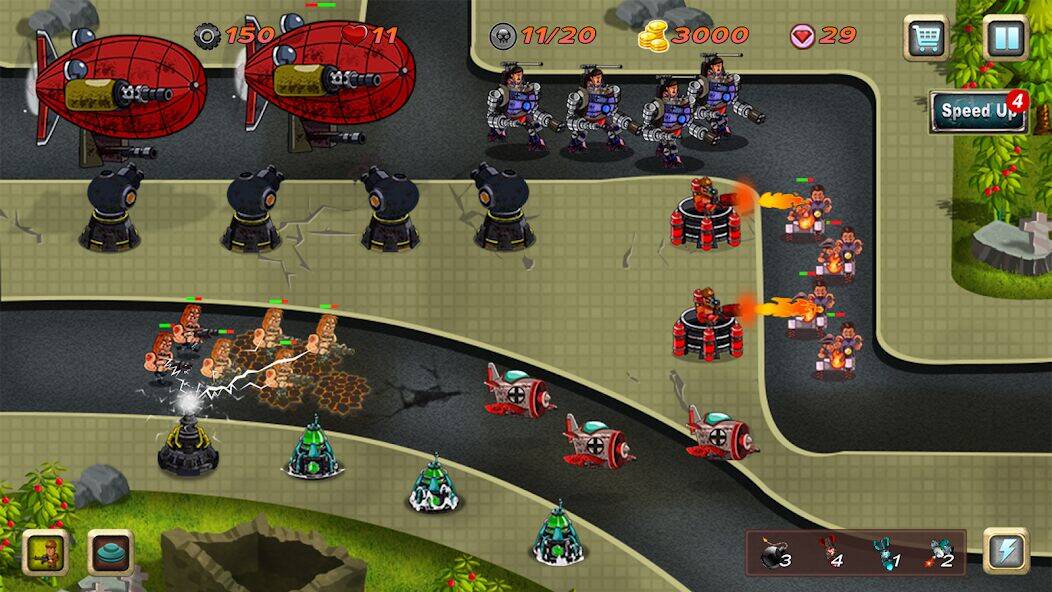 Скачать взломанную Alien TD Kingdom Rush [Много денег] MOD apk на Андроид
