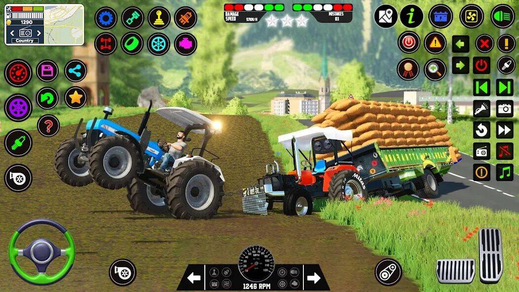 Скачать взломанную индийские тракторные игры [Много монет] MOD apk на Андроид