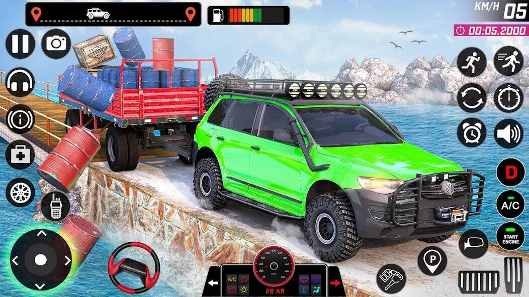 Скачать взломанную Offroad Jeep Game・Driving Game [Много монет] MOD apk на Андроид