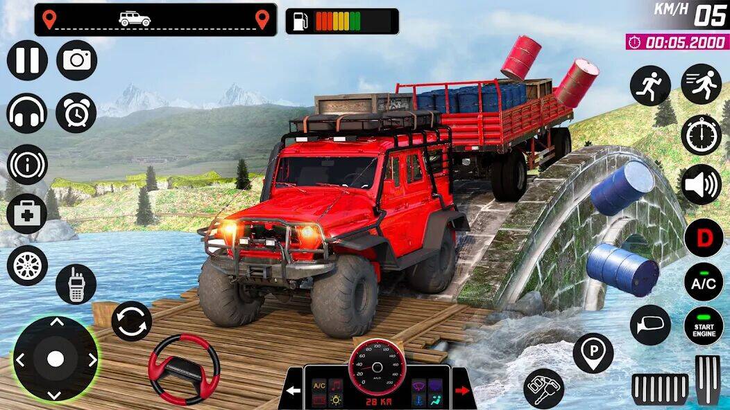 Скачать взломанную Offroad Jeep Game・Driving Game [Много монет] MOD apk на Андроид