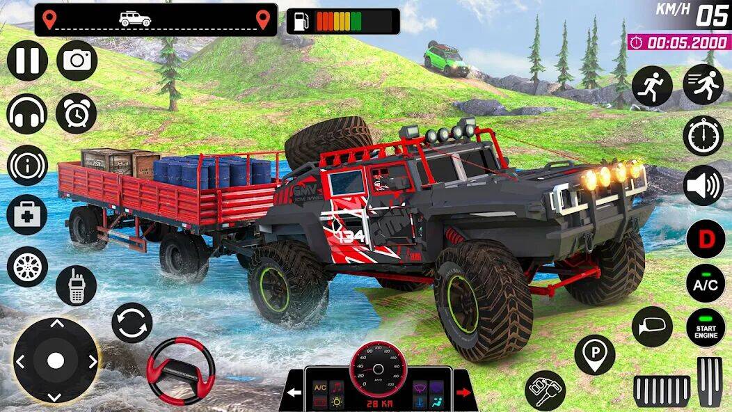 Скачать взломанную Offroad Jeep Game・Driving Game [Много монет] MOD apk на Андроид
