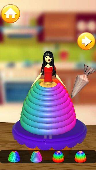 Скачать взломанную Doll Cake Dress Up Games 3D [Мод меню] MOD apk на Андроид