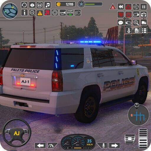 Скачать взломанную американский Полиция Машина Во [Мод меню] MOD apk на Андроид