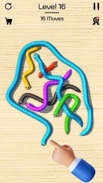 Скачать взломанную Tangled Snake: Twisted Tangled [Мод меню] MOD apk на Андроид