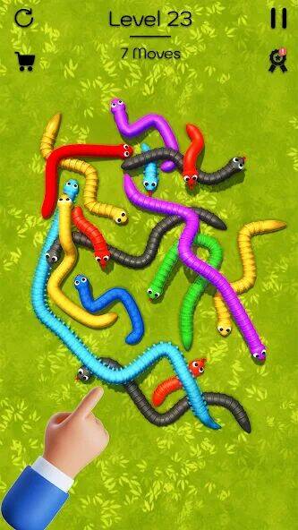 Скачать взломанную Tangled Snake: Twisted Tangled [Мод меню] MOD apk на Андроид