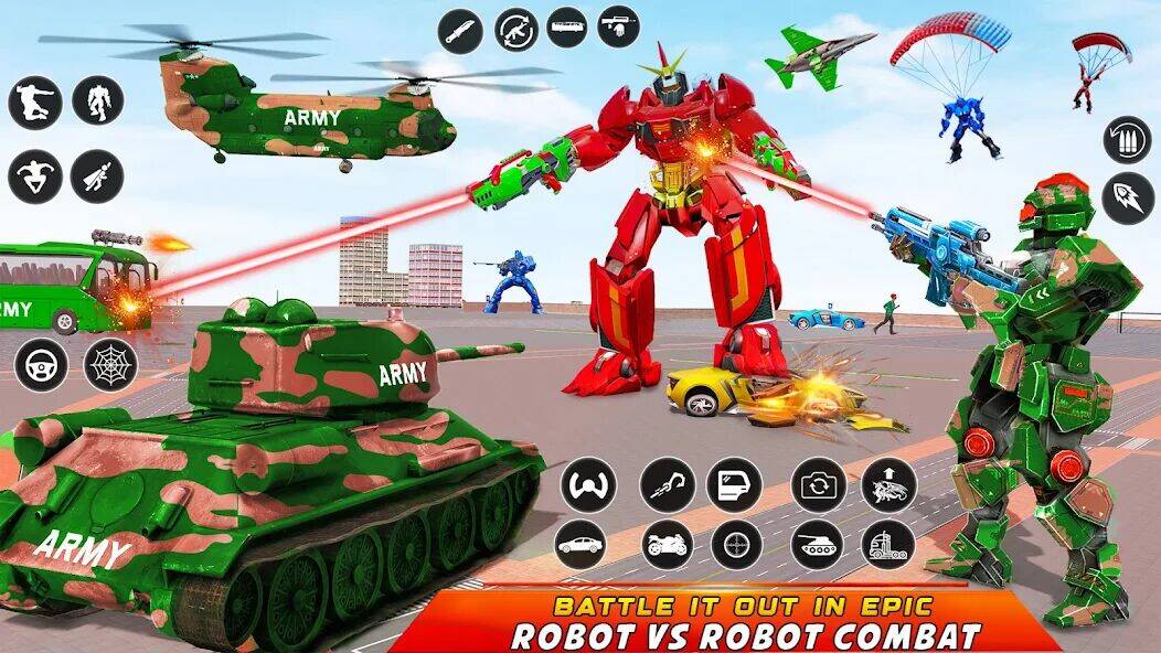 Скачать взломанную автобус робот автомобиль игра [Много монет] MOD apk на Андроид