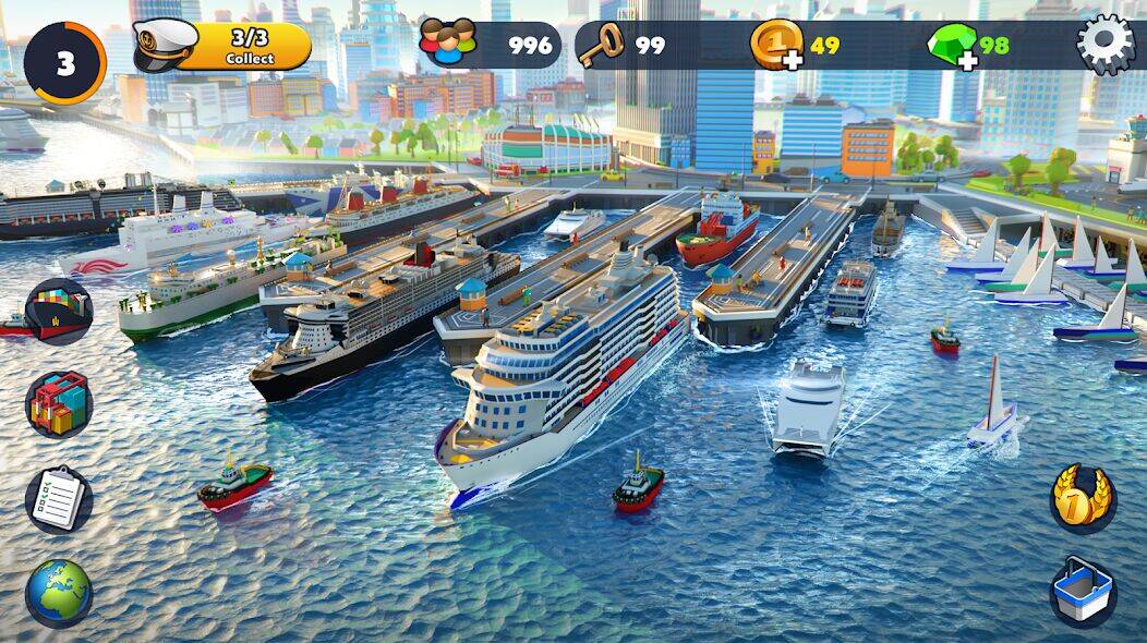 Скачать взломанную Port City: Судовой магнат [Много денег] MOD apk на Андроид