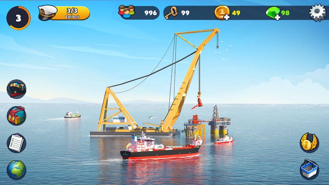 Скачать взломанную Port City: Судовой магнат [Много денег] MOD apk на Андроид