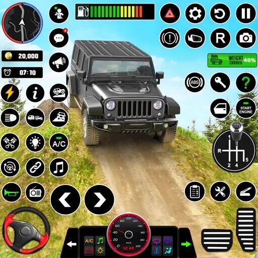 Скачать взломанную вождение джипа по бездорожью [Много денег] MOD apk на Андроид
